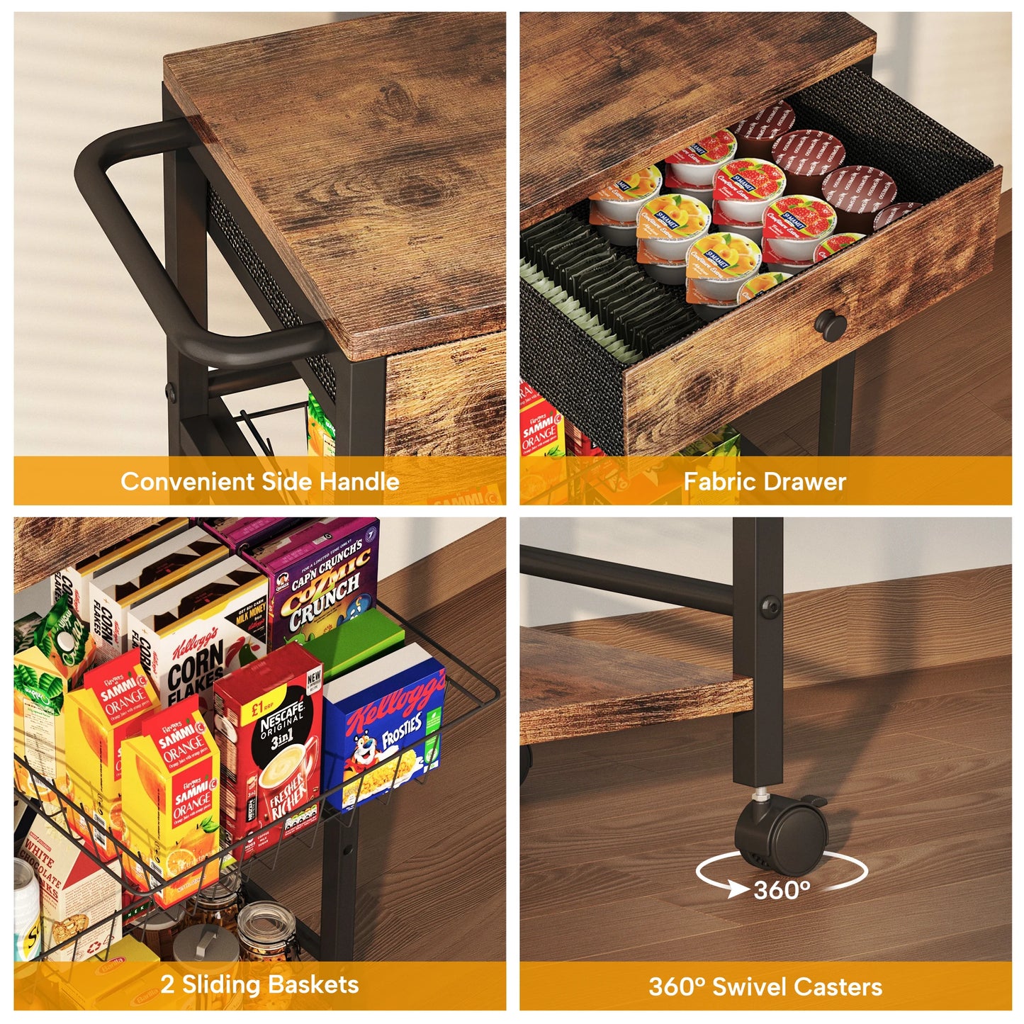 Kitchen Organizer Storage Cart