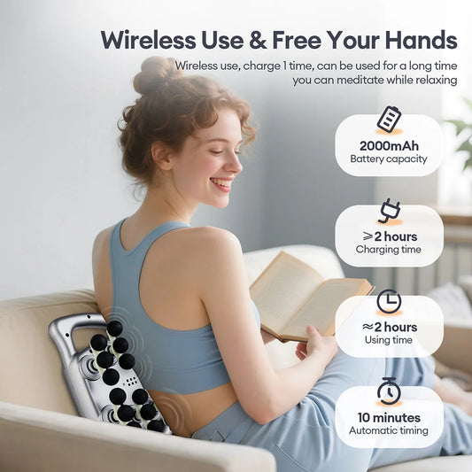 24‑Head High‑Frequency Massage Gun For Full‑Body Relief.