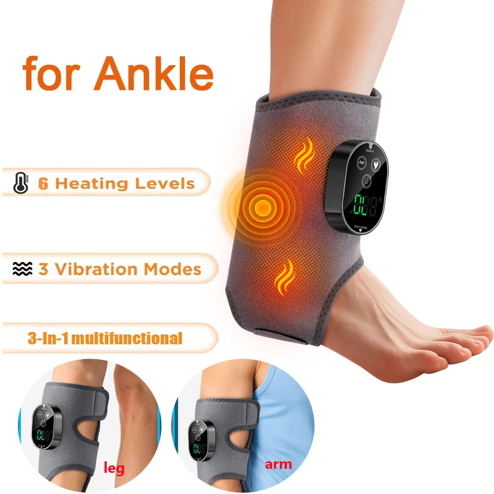 Electric Feet Heater Ankle Massager Muscle Relaxation Hot Compress Protector Ankle & wrist Brace Support