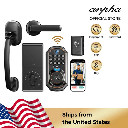 WiFi Smart Camera Lock With Fingerprint Keyless Entry.