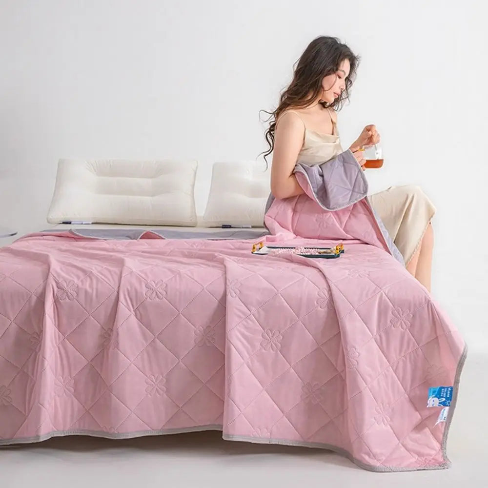 Extra Large Cooling Blanket With Smooth Hypoallergenic Airflow.