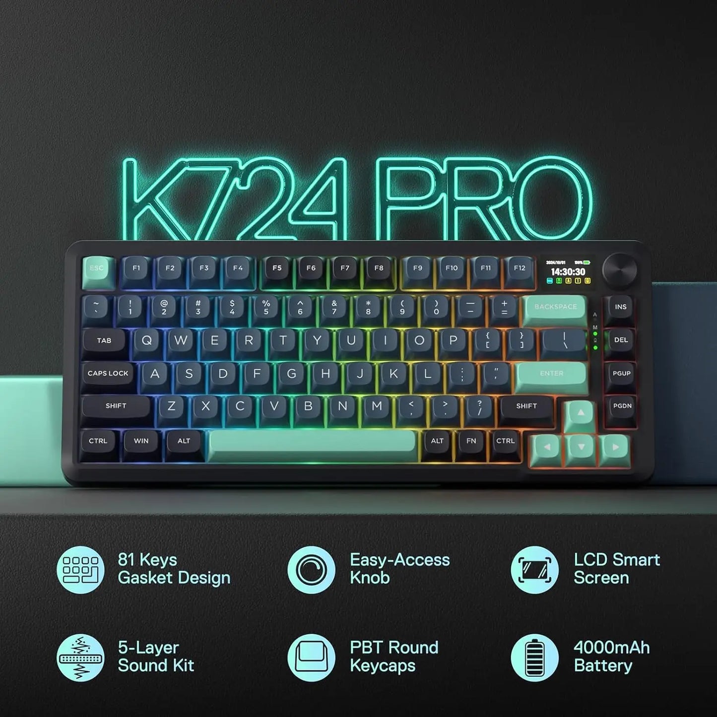 Redragon K724 PRO Wireless Gasket Gaming Keyboard