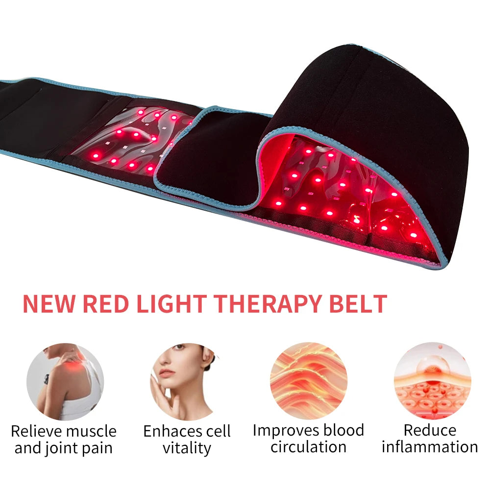 660nm 850nm red light wrap; relaxes muscles