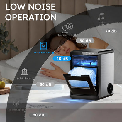 Nugget Ice Maker Produces Chewable Ice For Parties.