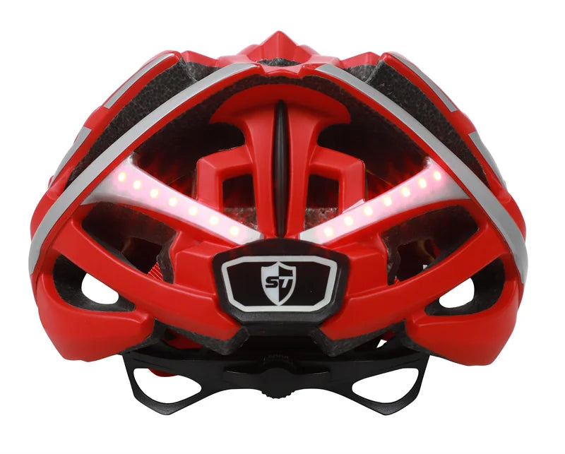 Mountain Bike Caaque LED Light Bicycle Wireless MTB Road Bike Scooter PC Electric Smart Cycling Helmet