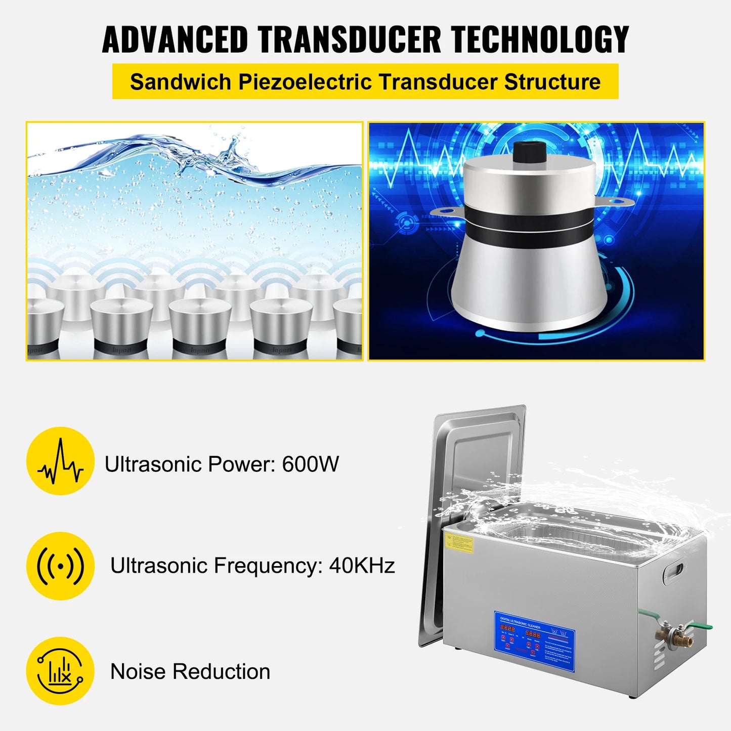 1.3L 2L 3L 6L 10L 15L 22L 30L Ultrasonic Cleaner Lave-Dishes Portable Washing Machine Ultrasound Home Clean Appliances