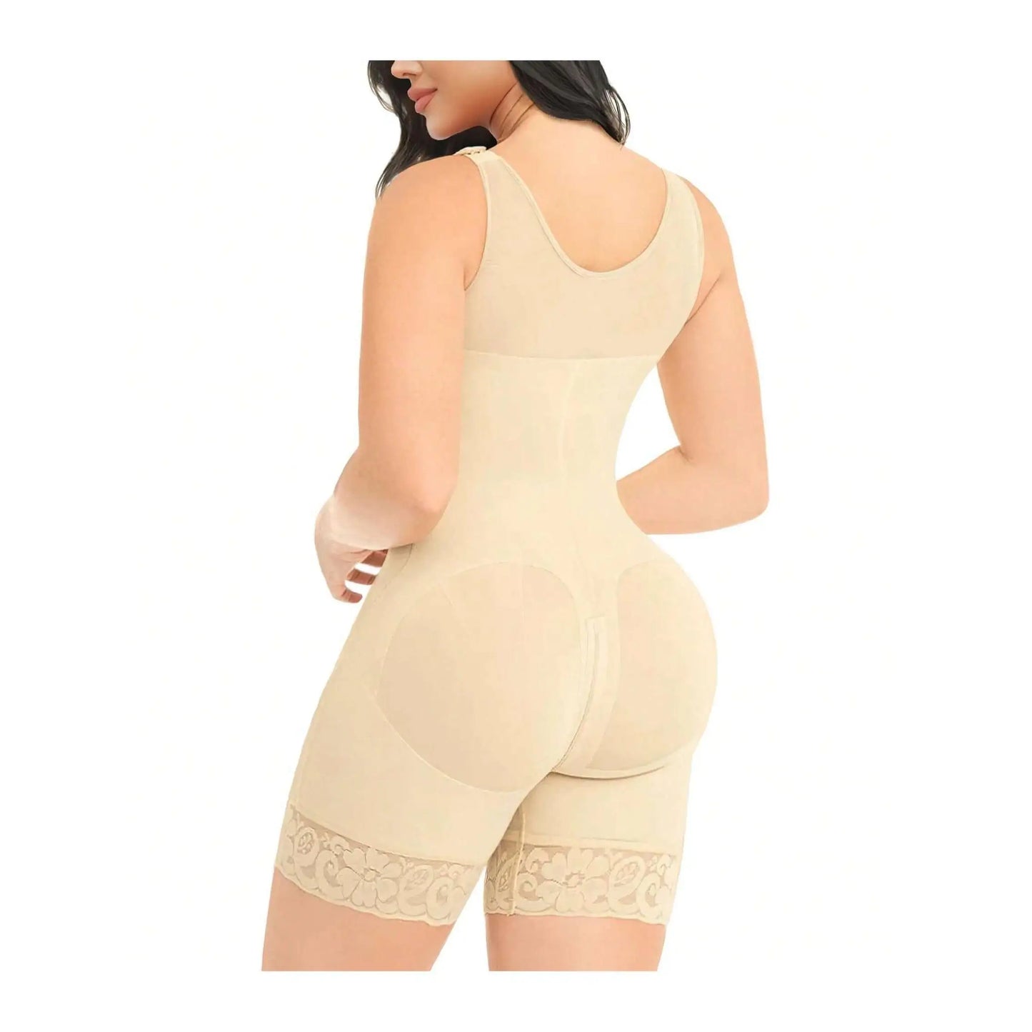 Women's Mid-Thigh Shapewear Firm Control No Compression Bra Hook Decoration Three Colors Smoothing Shaping Sculpting Technology