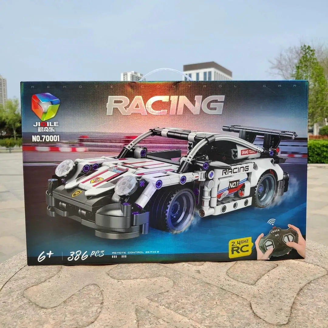 Ultimate RC Racing Car and Building Blocks Set Educational Assembly with Charger Included