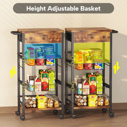 Kitchen Organizer Storage Cart