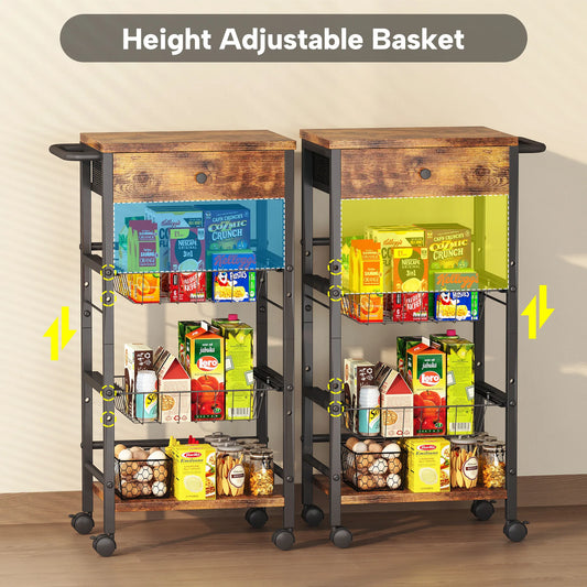 Kitchen Organizer Storage Cart
