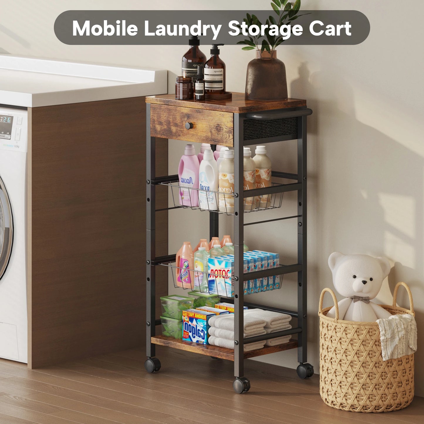 Kitchen Organizer Storage Cart