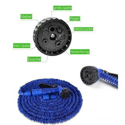 25/100FT Expandable Garden Hose Pipe with Spray Gun Flexible Water Spray for Garden Hose Reel-Model Number 100 Ft