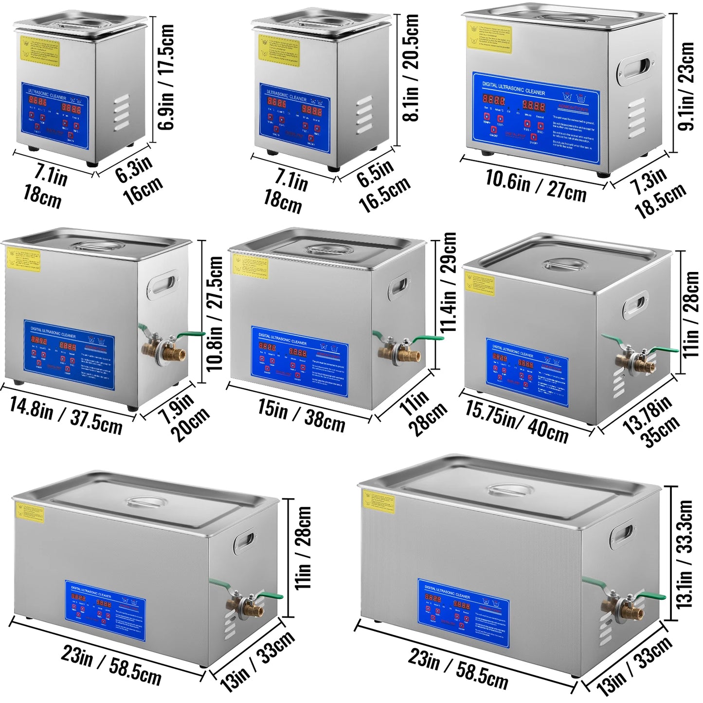 1.3L 2L 3L 6L 10L 15L 22L 30L Ultrasonic Cleaner Lave-Dishes Portable Washing Machine Ultrasound Home Clean Appliances