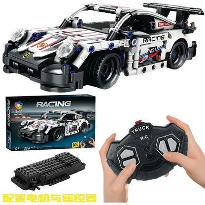Ultimate RC Racing Car and Building Blocks Set Educational Assembly with Charger Included