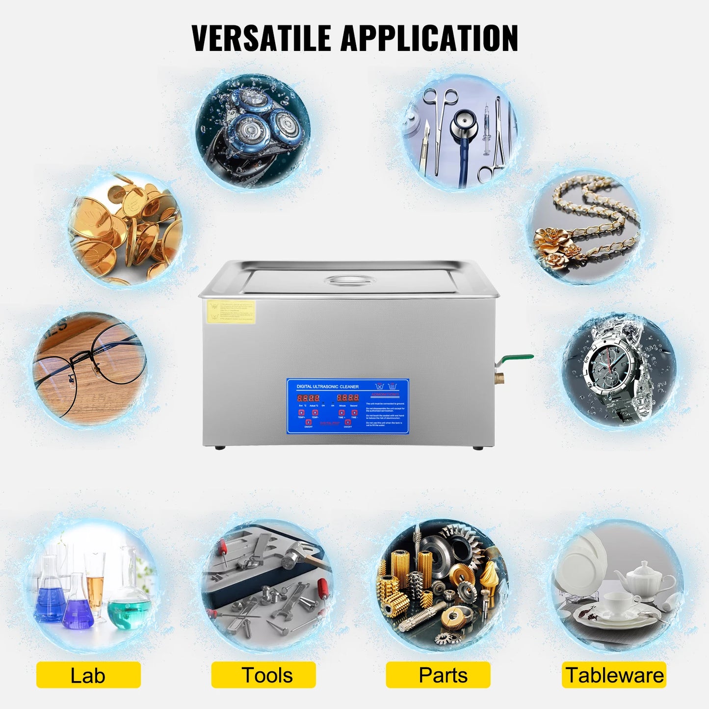 1.3L 2L 3L 6L 10L 15L 22L 30L Ultrasonic Cleaner Lave-Dishes Portable Washing Machine Ultrasound Home Clean Appliances