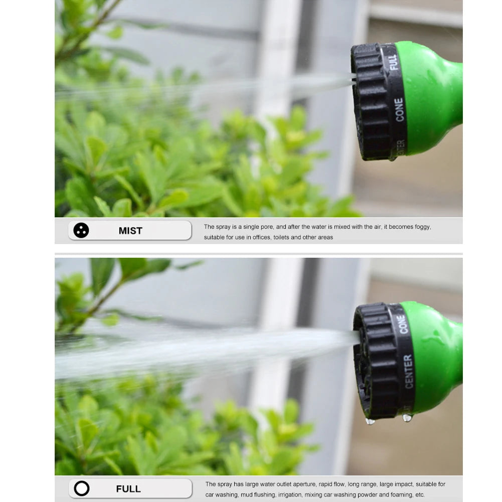 Water Gun 7 Adjustable Modes Garden Sprinkler Hose Nozzle Multifunctional Irrigation Nozzle Water Spray Gun for Car Washing