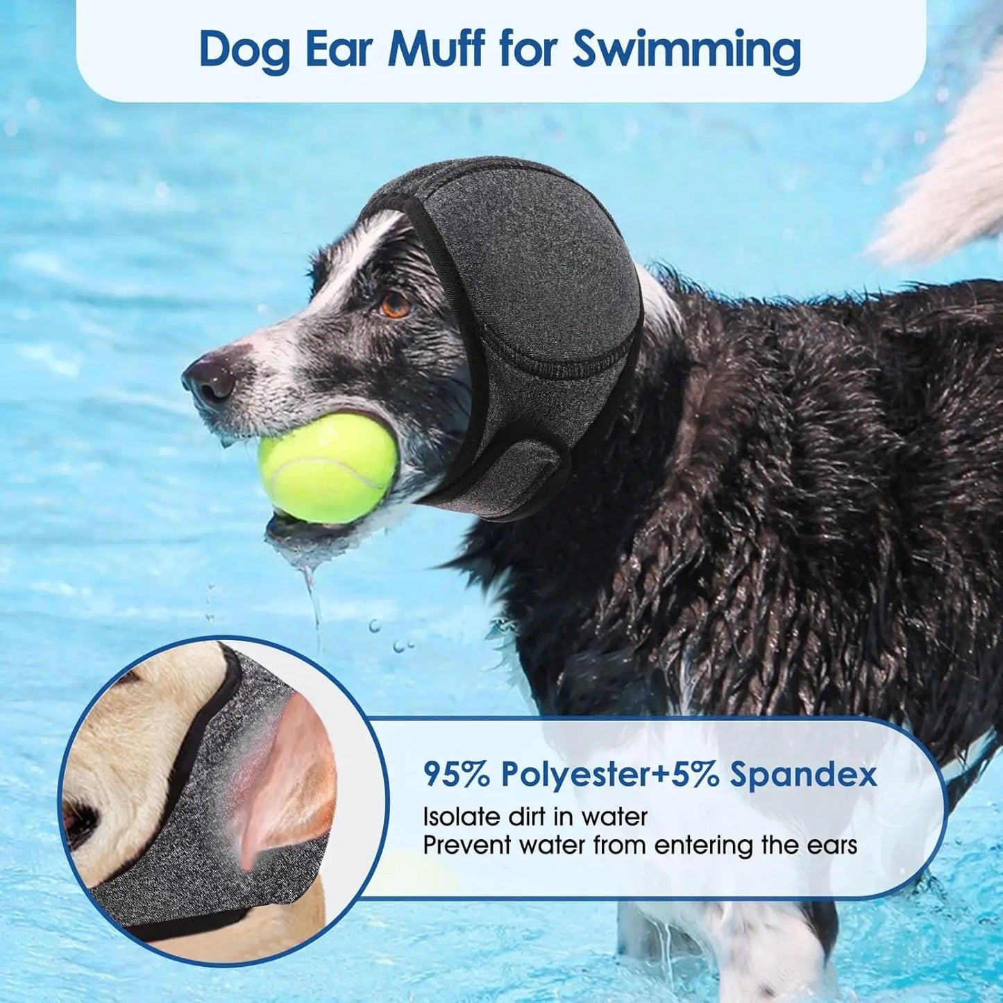 Calming dog ear‑muff hood for noise protection