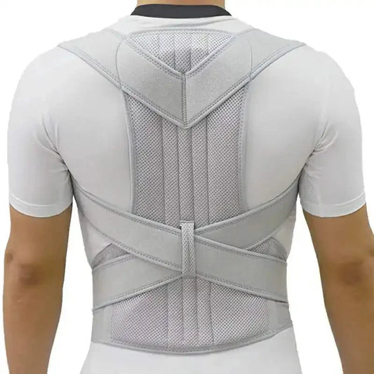 Adjustable lumbar scoliosis posture corrector corset; back support.