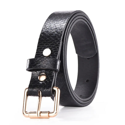 Hot Sale New Fashion Customized PU Leather Leopard Snake Print Slim Belt For Women