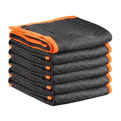 SucceBuy Moving Blanket 6/12Pcs Packing Blankets with Cotton Filling Nonwoven Fabric Padded Moving Blanket for Shipping Wrapping