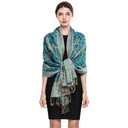 Autumn Winter Scarf Women Pashmina Shawls Cashmere Blanket Paisley Warm Thick Chunky Stoles Lady Elegant Poncho Outdoor Bufanda