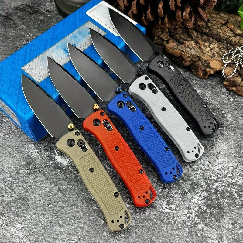 Axle Lock Folding Knife S30V Steel Blade Nylon Fiber Handle Outdoor Camping Survival EDC Practical Cutting Knife