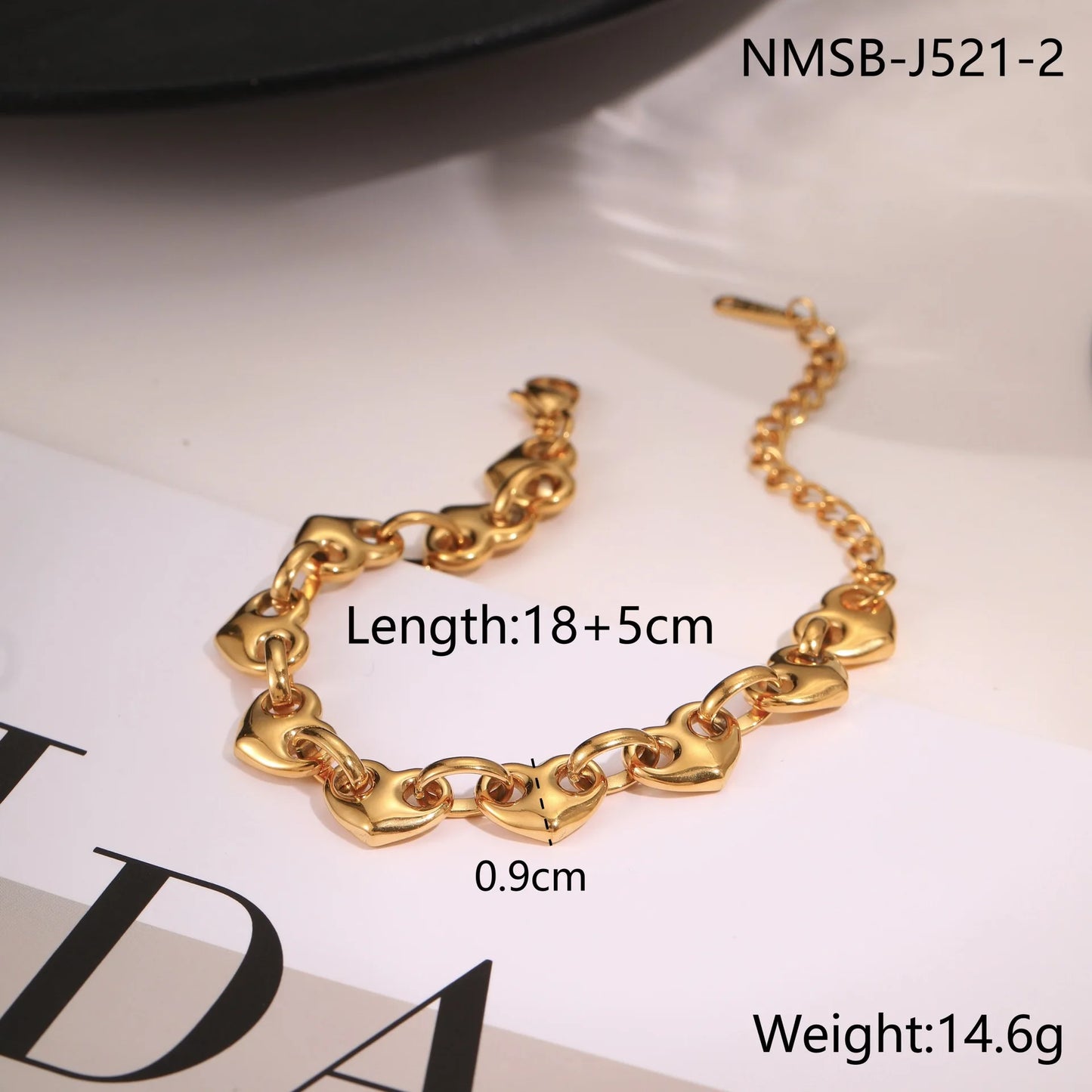 Autumn New Product Love Pig Nose Buckle Bracelet Women's European and American Fashion Light Luxury