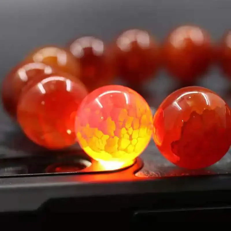 Natural Amber Bracelet Women Healing Gemstone Fine Jewelry Genuine Baltic Ambers Tumbled Stone Bracelets Raw Stones Bangles