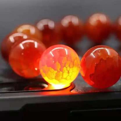 Natural Amber Bracelet Women Healing Gemstone Fine Jewelry Genuine Baltic Ambers Tumbled Stone Bracelets Raw Stones Bangles