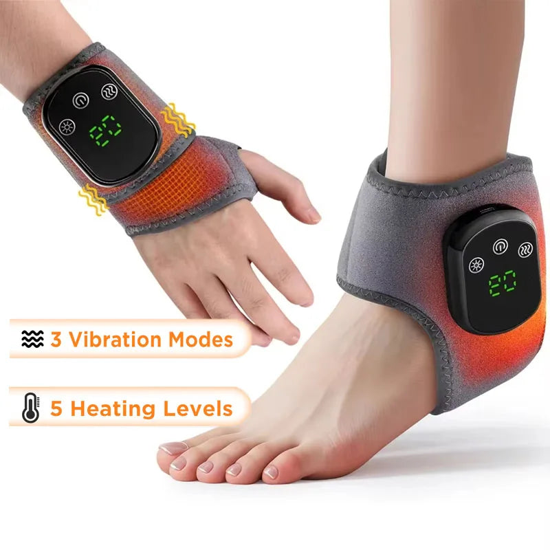 Electric Feet Heater Ankle Massager Muscle Relaxation Hot Compress Protector Ankle & wrist Brace Support