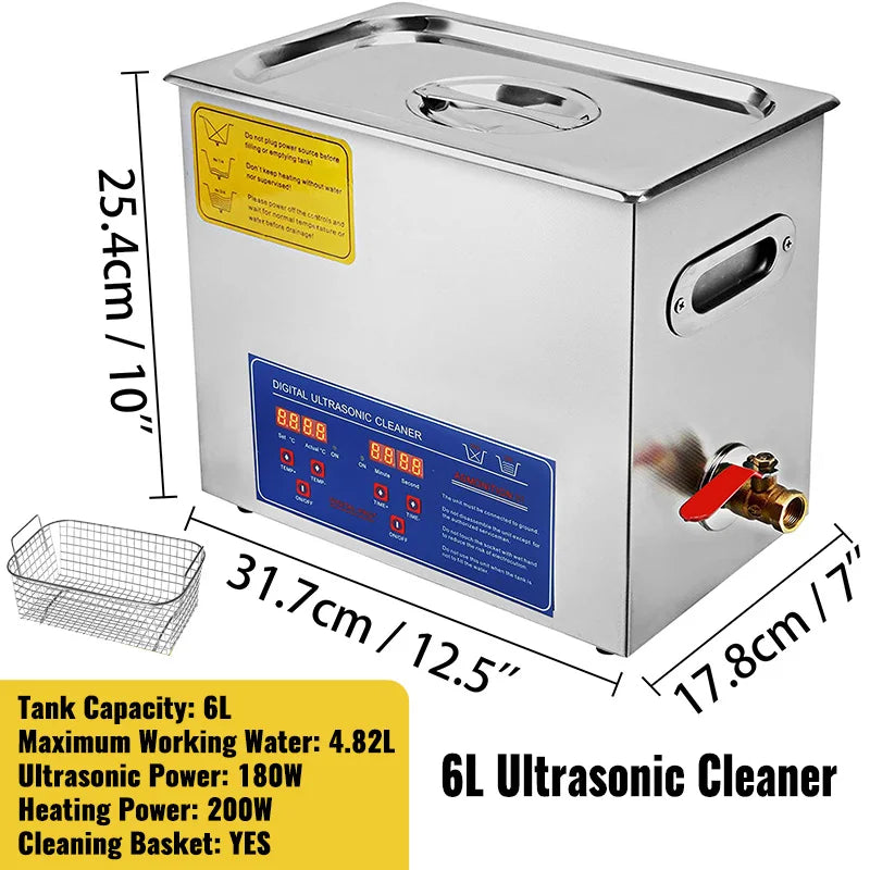 1.3L 2L 3L 6L 10L 15L 22L 30L Ultrasonic Cleaner Lave-Dishes Portable Washing Machine Ultrasound Home Clean Appliances