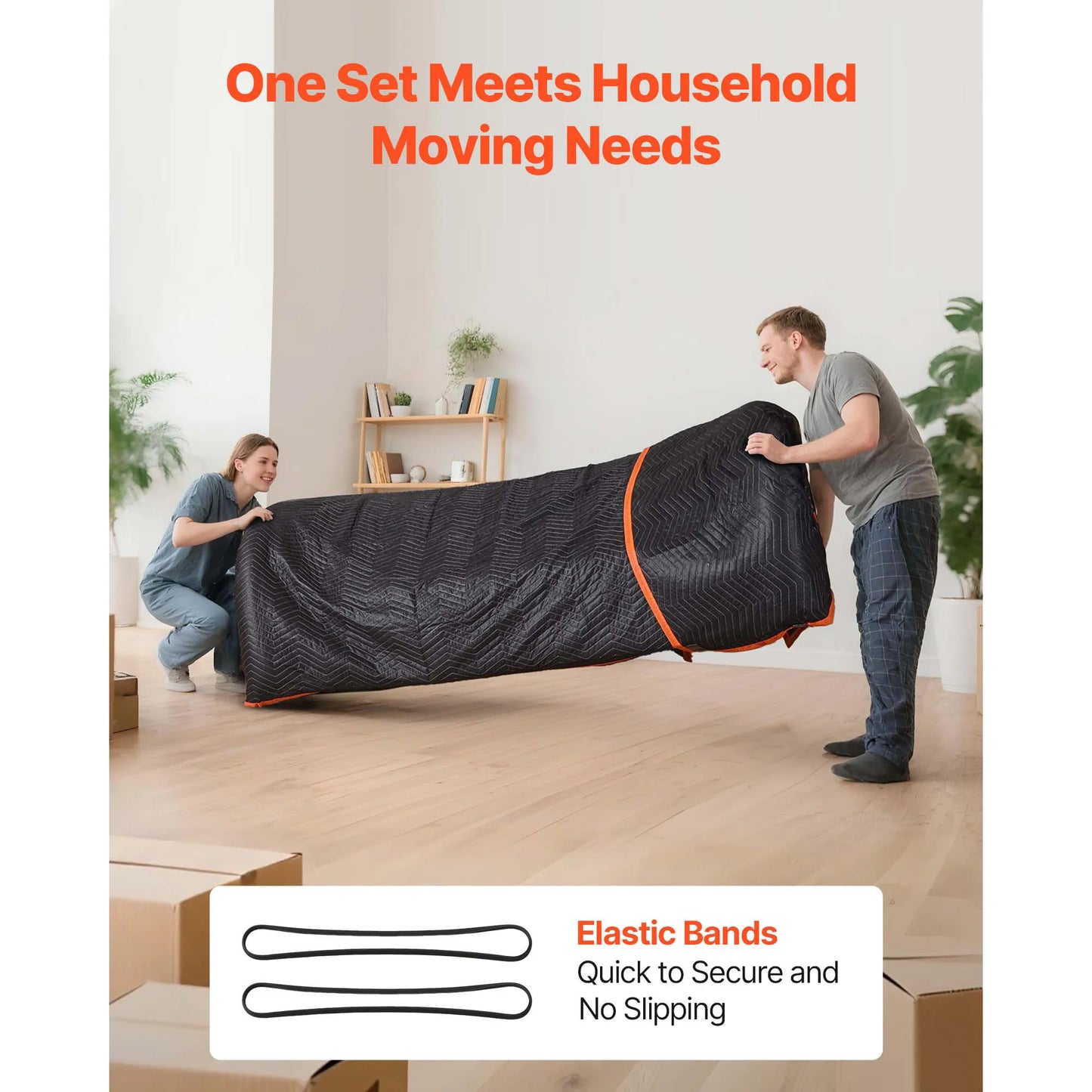 SucceBuy Moving Blanket 6/12Pcs Packing Blankets with Cotton Filling Nonwoven Fabric Padded Moving Blanket for Shipping Wrapping