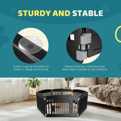 Durable Expandable Plastic Dog Playpen For Indoor Outdoor.