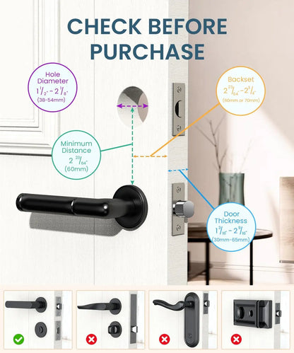Fingerprint Smart Door Lock With Keypad Auto‑Lock.