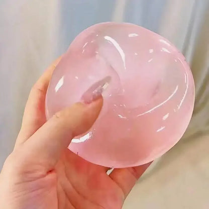 Plush Slow-Return Coconut Oil Handmade Squeeze Ball,Decompression Squeeze,6cm Round Malt Stress Relief Toy,Parties, Birthdays
