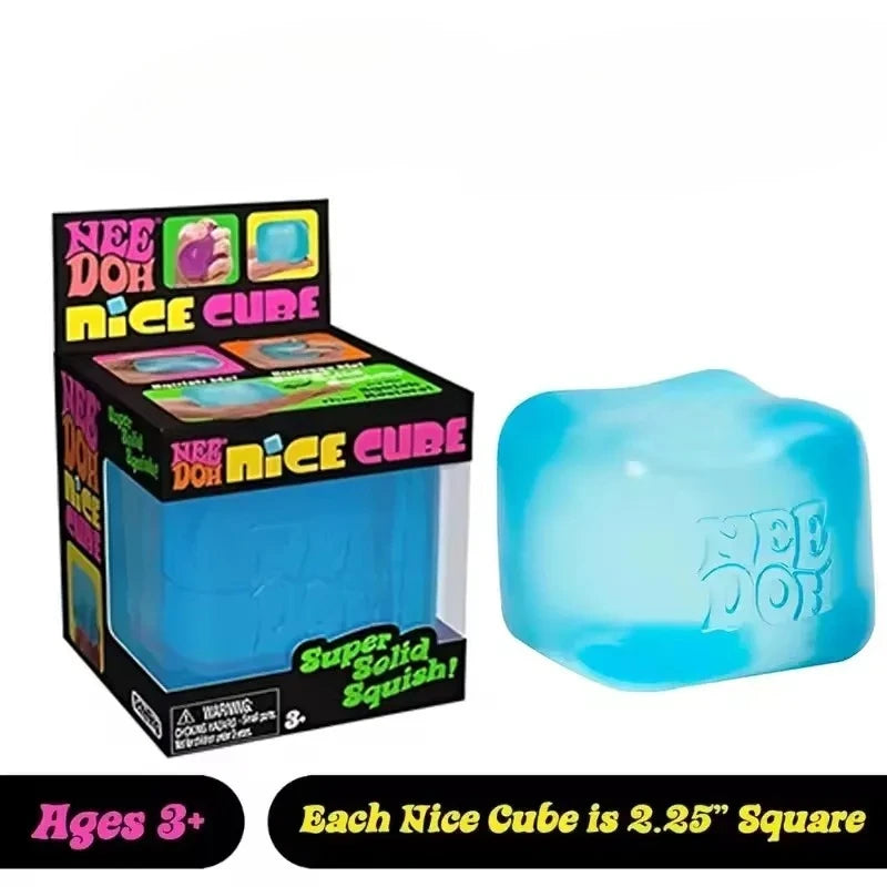 Nice Cube Sensory Nice-Sicle Stress Relief Squishy Cube Anti-Anxiety Squeeze Object For Focus ADHD Population