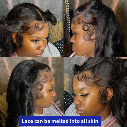  40 42 Inch Straight Human Hair Wigs 13x4 13X6 HD Lace Frontal Wig 300% Density Human Hair Remy Invisible Swiss Lace Wigs For Women