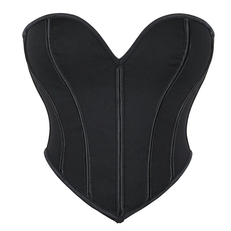 Women Summer Strapless Off Shoulder Corset Camis Crop Tops Backless Bustier Strapless Tube Corselet