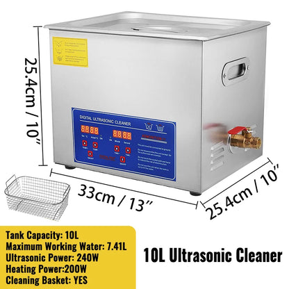 1.3L 2L 3L 6L 10L 15L 22L 30L Ultrasonic Cleaner Lave-Dishes Portable Washing Machine Ultrasound Home Clean Appliances