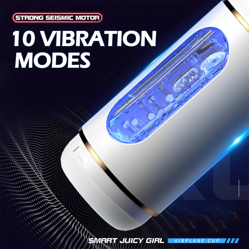 Automatic male personal massager with adjustable vibration modes.