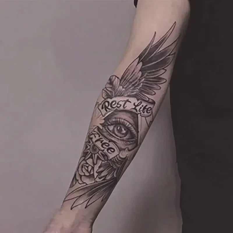 Juice Tattoo Sticker Herb Semi-permanent Waterproof Without Reflective Male Small Arm Personality Long Lasting Body Art Tattoos