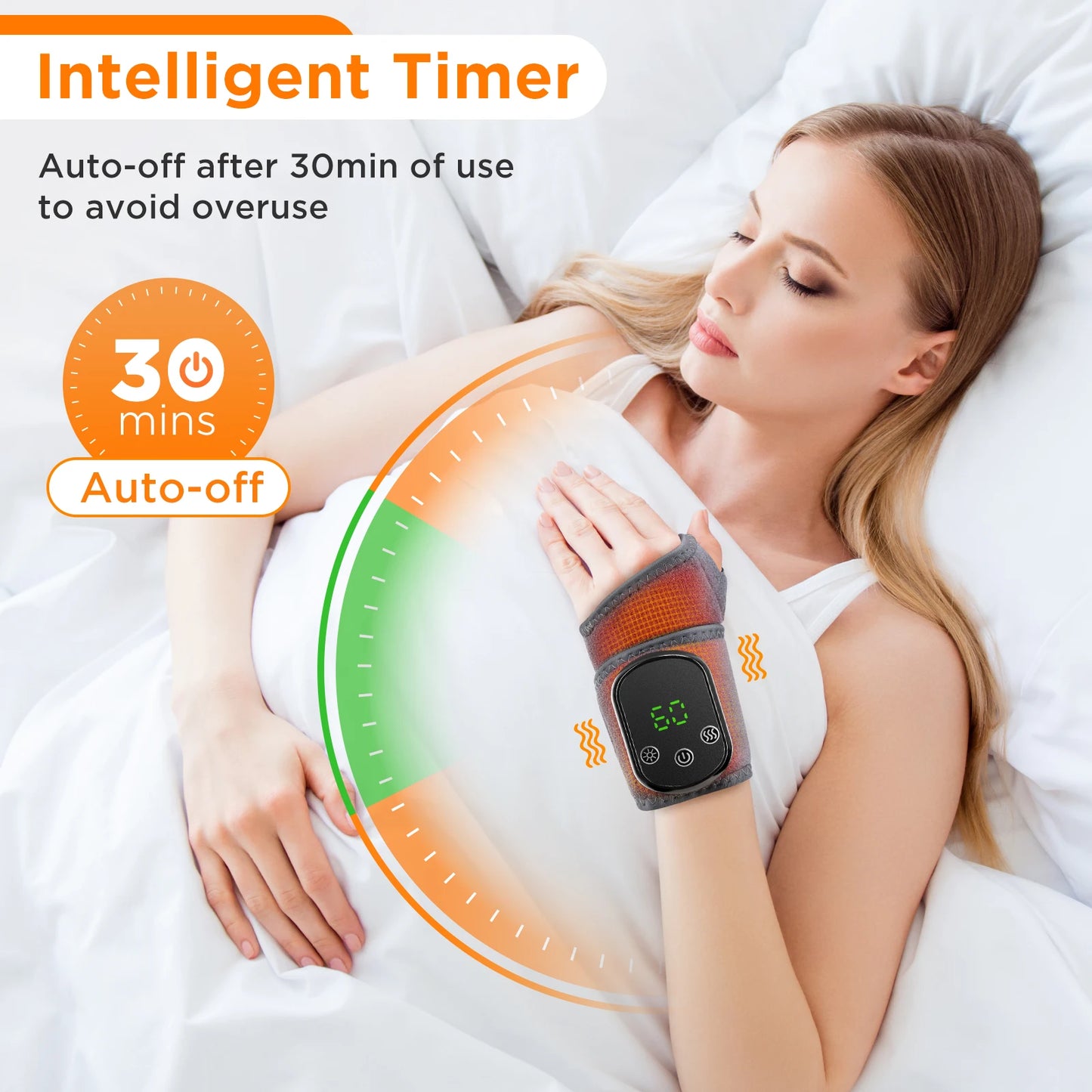 Electric Feet Heater Ankle Massager Muscle Relaxation Hot Compress Protector Ankle & wrist Brace Support