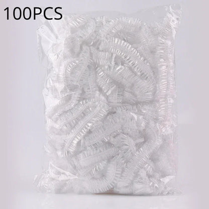 Disposable Shower Cap Covers Sauna Accessories Transparent and Waterproof Disposable Hair Caps Bathroom Products Home