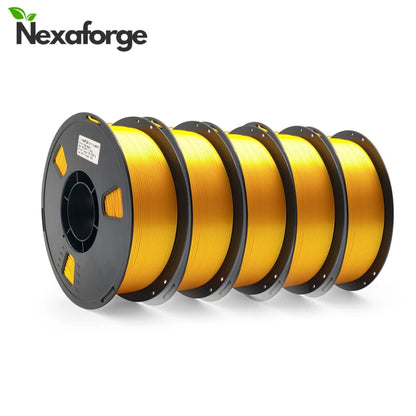 5KG Silk PLA Plastic Gold Sliver,3D Printer Filament 1.75mm 1KG/Spool Smooth Silky Consumable Fits for Most FDM 3D Printers