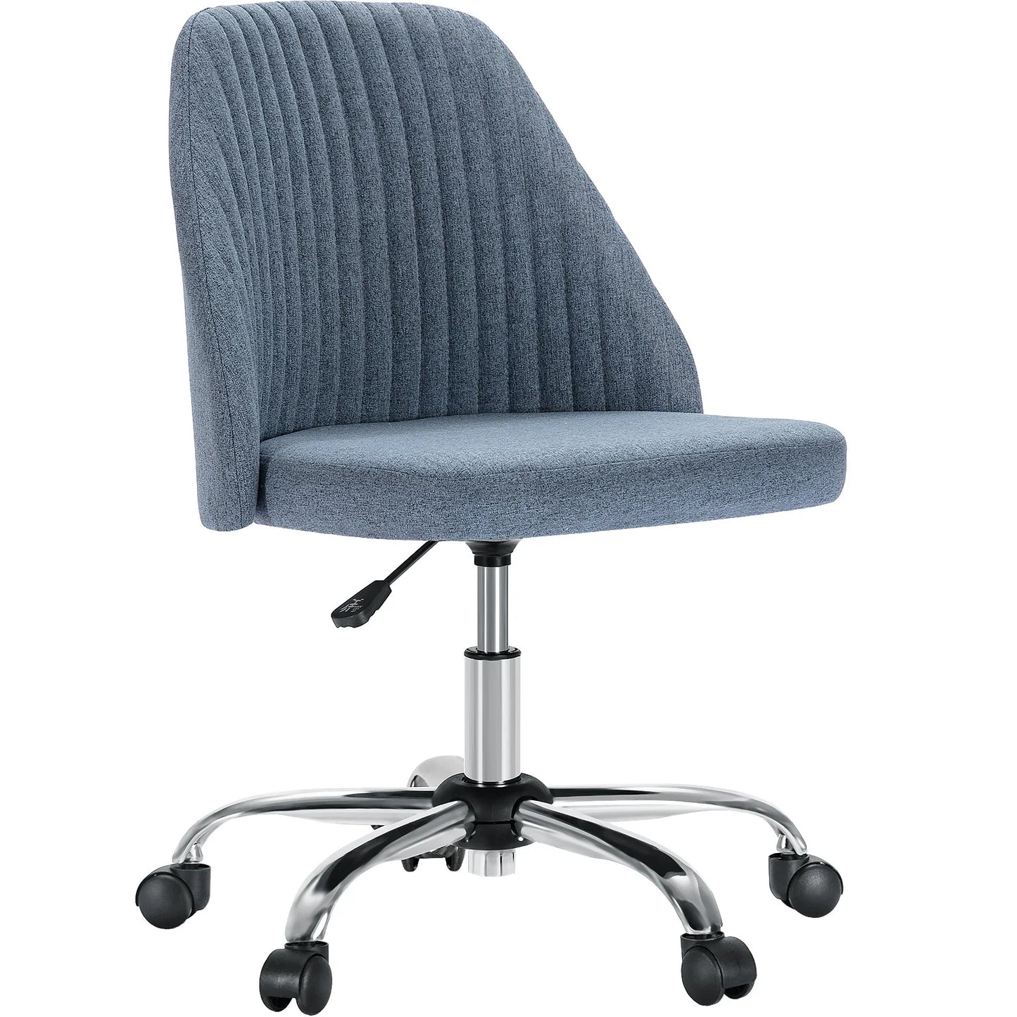JHK Armless Small Desk Office Chair Cute Vanity Swivel Chair