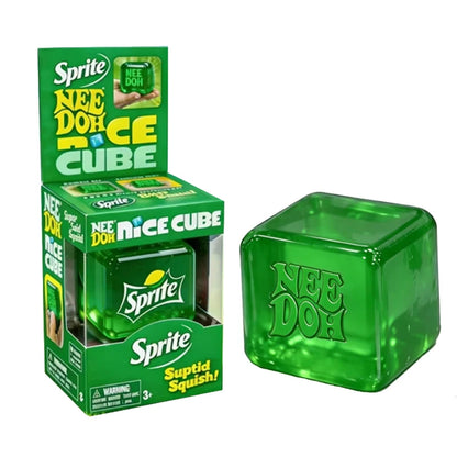 Trending Nee Doh Cube Squish Toy, Soft Sprite Squeeze Stress Relief Fidget Toy, Sensory NeeDoh for Kids & Adults