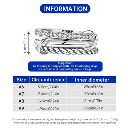 Closed Sterling Silver S925 Ring (Simple Design) – Original Women’s Jewelry for Finger