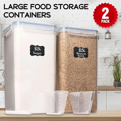 Large Airtight Pantry Containers For Bulk Storage.