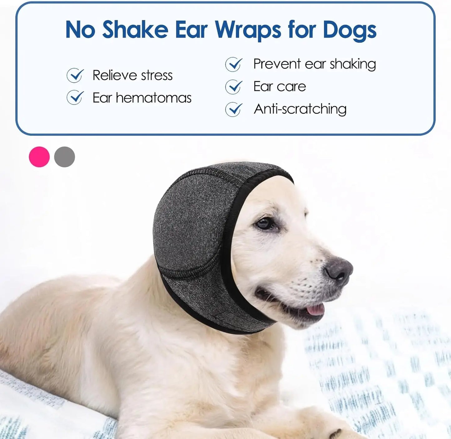 Calming dog ear‑muff hood for noise protection