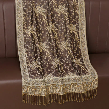 Autumn Winter Scarf Women Pashmina Shawls Cashmere Blanket Paisley Warm Thick Chunky Stoles Lady Elegant Poncho Outdoor Bufanda